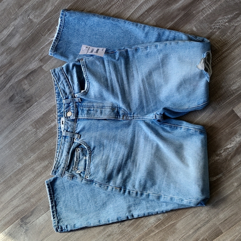 NWT Lovers + Friends Reece High Waist Straight Leg Jeans Rigid Slim Women's 26 - Picture 7 of 10